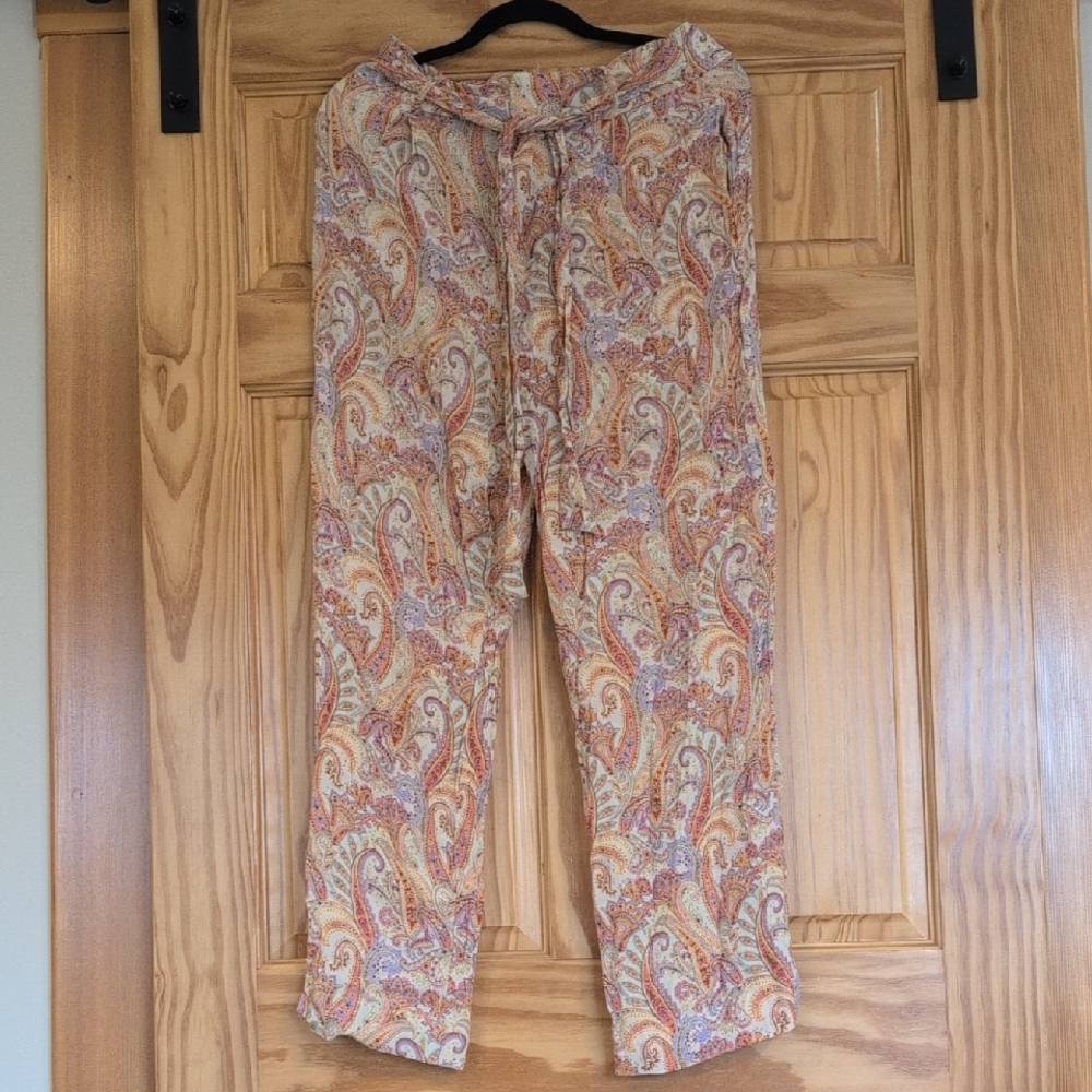 Mango Multicolor Paisley Trousers
